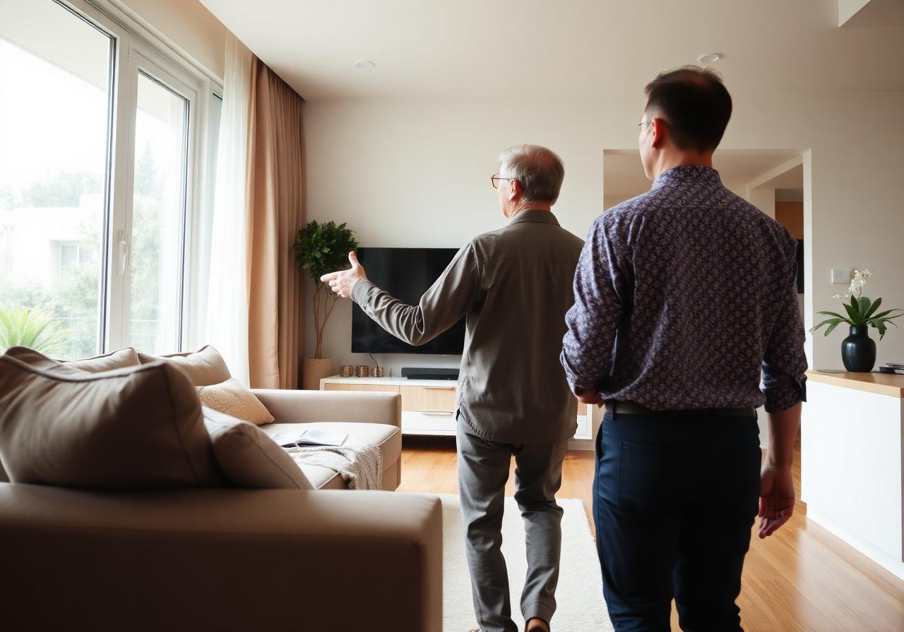 Consultation walkthrough in a Singapore living room